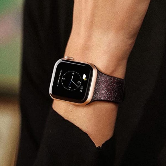 Shine Black Watch Band 42mm/44mm/45mm - Picture 2 of 3